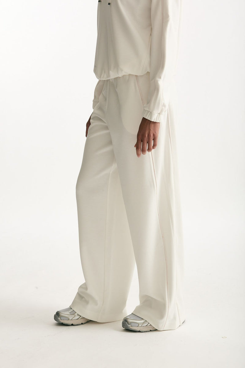 Pantalone in viscosa bianco donna Fay - 4