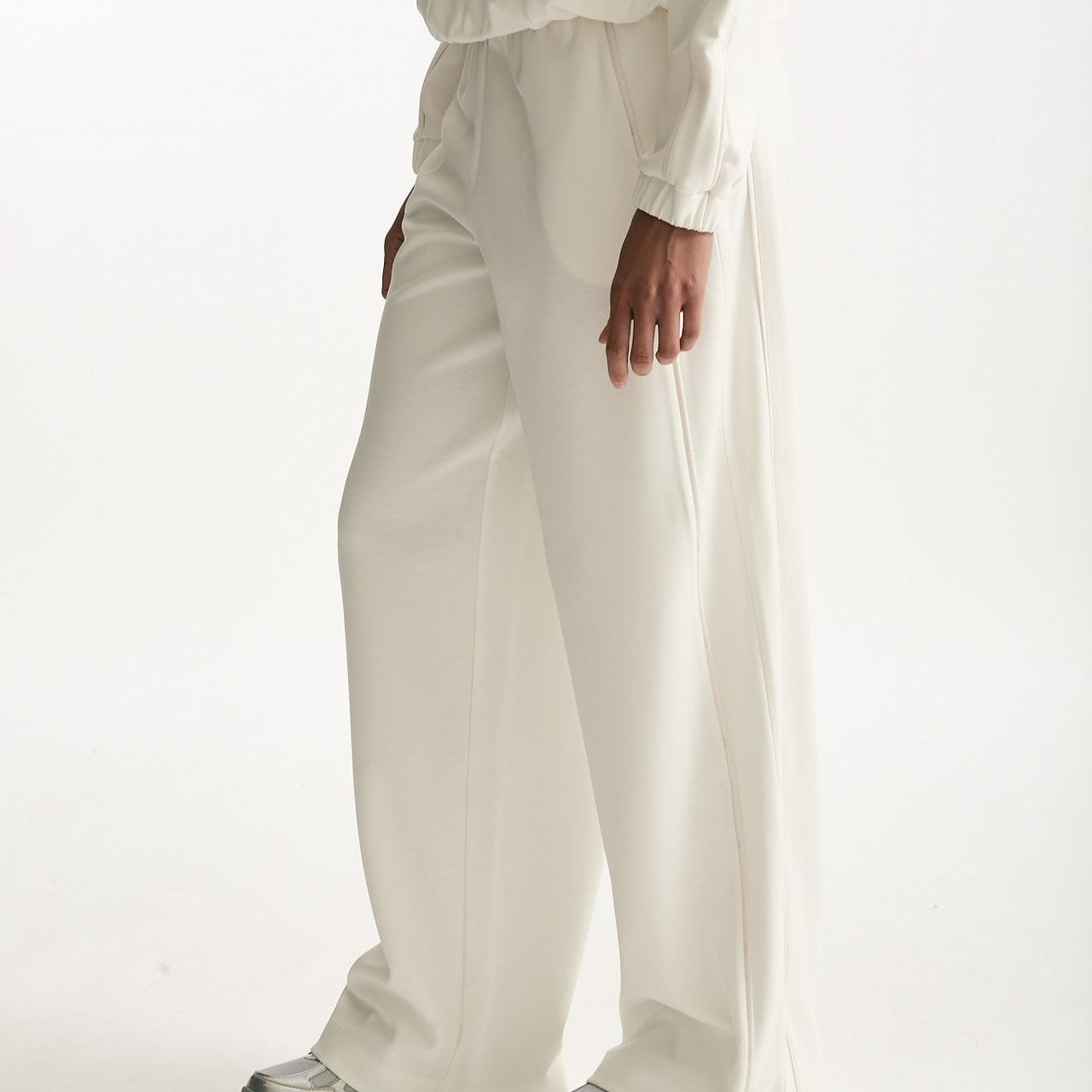 Pantalone in viscosa bianco donna Fay - 6