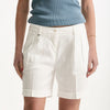 Bermuda in lino bianco donna Fay - 6