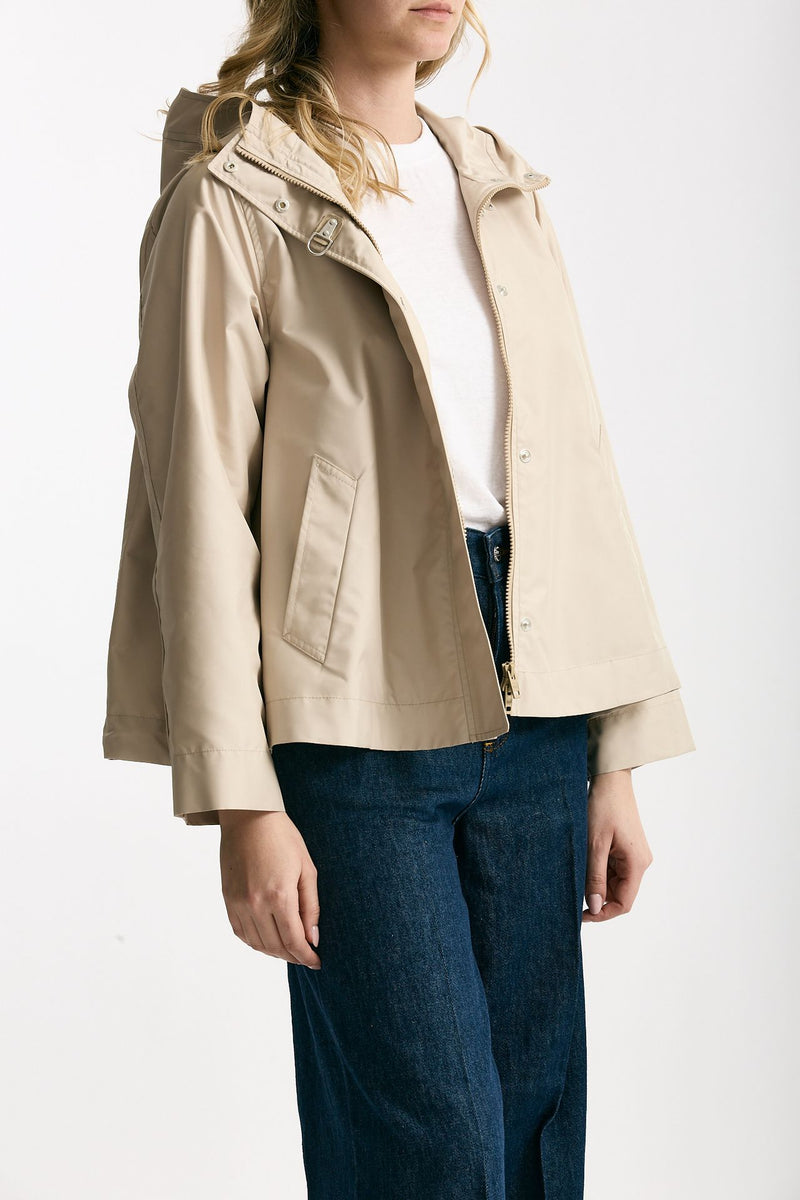 Giubbino corto in popeline tecnico beige donna Fay - 4
