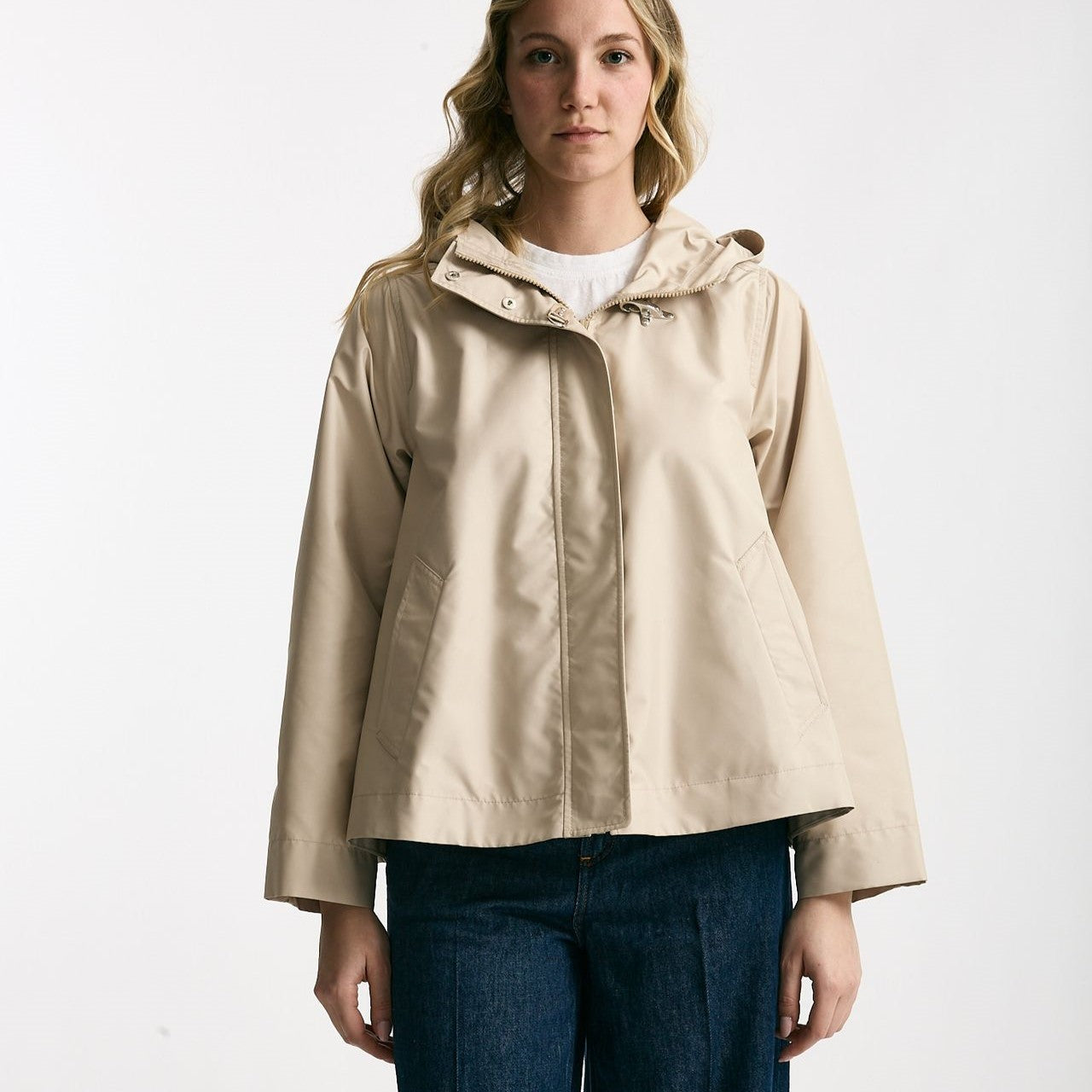 Giubbino corto in popeline tecnico beige donna Fay - 9