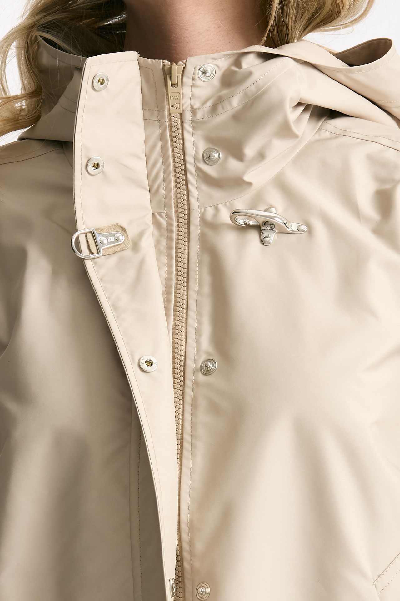Giubbino corto in popeline tecnico beige donna Fay - 7