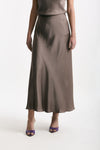 Gonna vita alta midi taupe donna Daniele fiesoli - 1