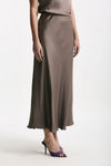 Gonna vita alta midi taupe donna Daniele fiesoli - 5
