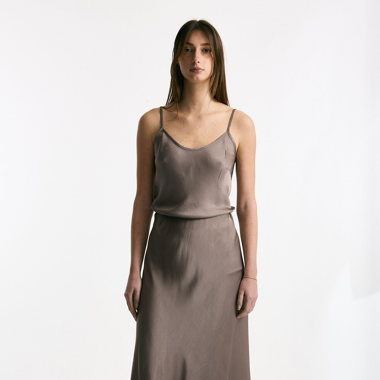 Top in viscosa taupe donna Daniele fiesoli - 6