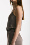 Top in viscosa taupe donna Daniele fiesoli - 2
