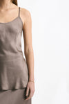 Top in viscosa taupe donna Daniele fiesoli - 5
