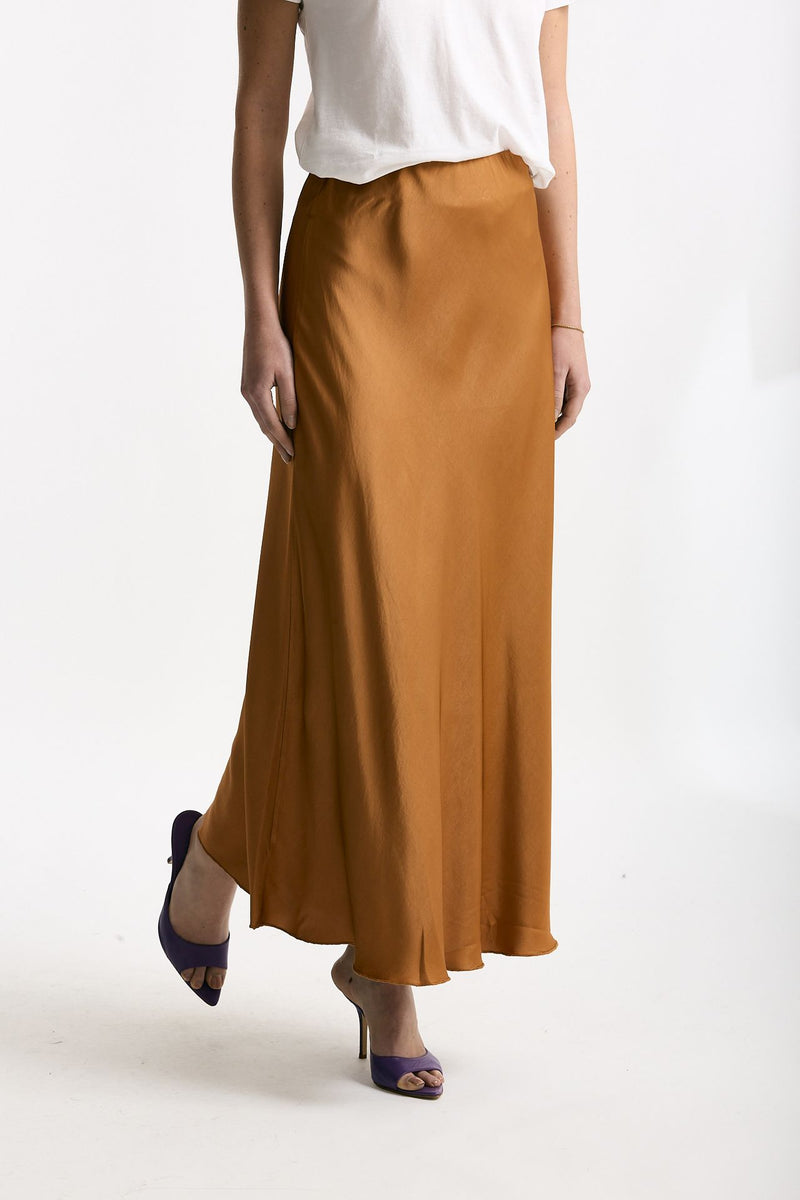 Gonna midi ocra donna Daniele fiesoli - 3