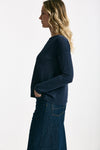 T-shirt in lino blu donna Daniele fiesoli - 1