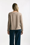 T-shirt in lino tortora donna Daniele fiesoli - 3