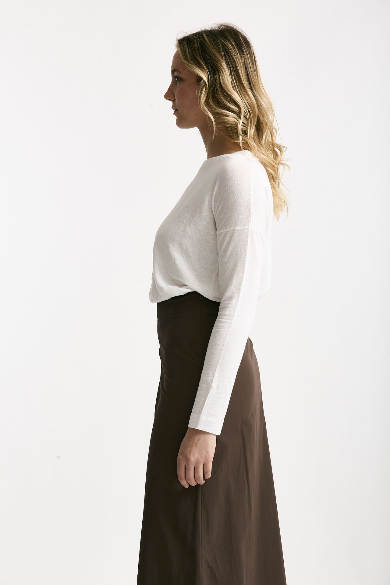 T-shirt in lino bianco donna Daniele fiesoli - 3