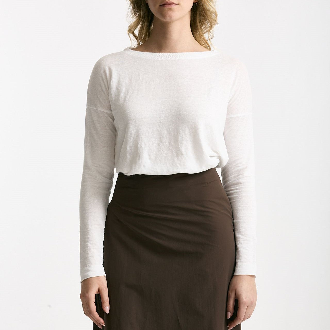 T-shirt in lino bianco donna Daniele fiesoli - 5