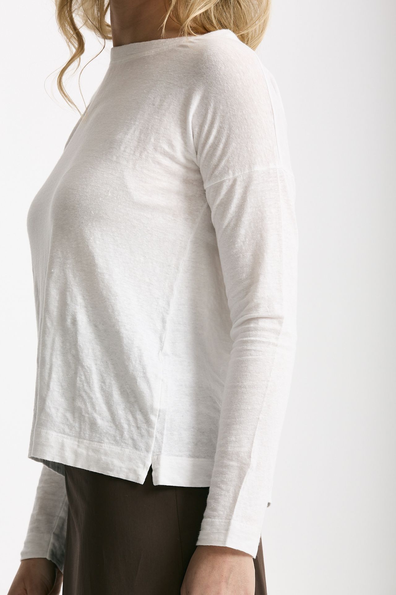T-shirt in lino bianco donna Daniele fiesoli - 4