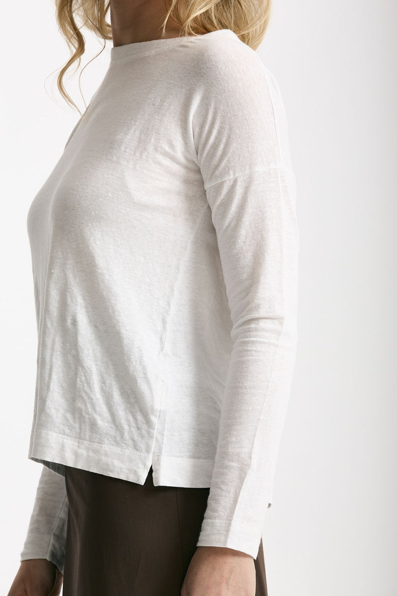 T-shirt in lino bianco donna Daniele fiesoli - 4