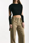 Maglia cut off nero donna Daniele fiesoli - 3