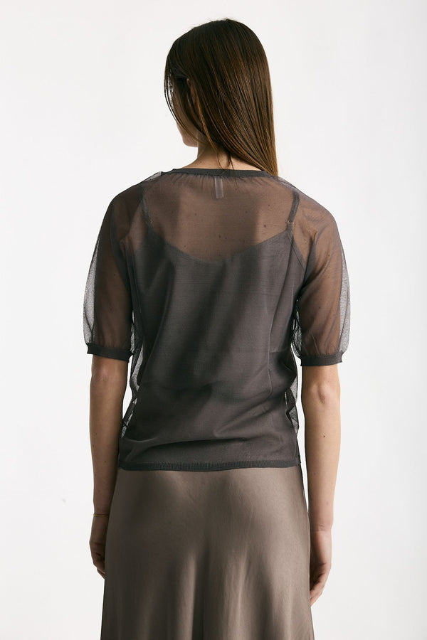 Maglia in viscosa taupe donna Daniele fiesoli