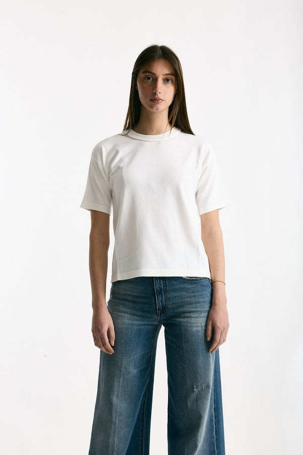 Maglia in viscosa bianco donna Daniele fiesoli