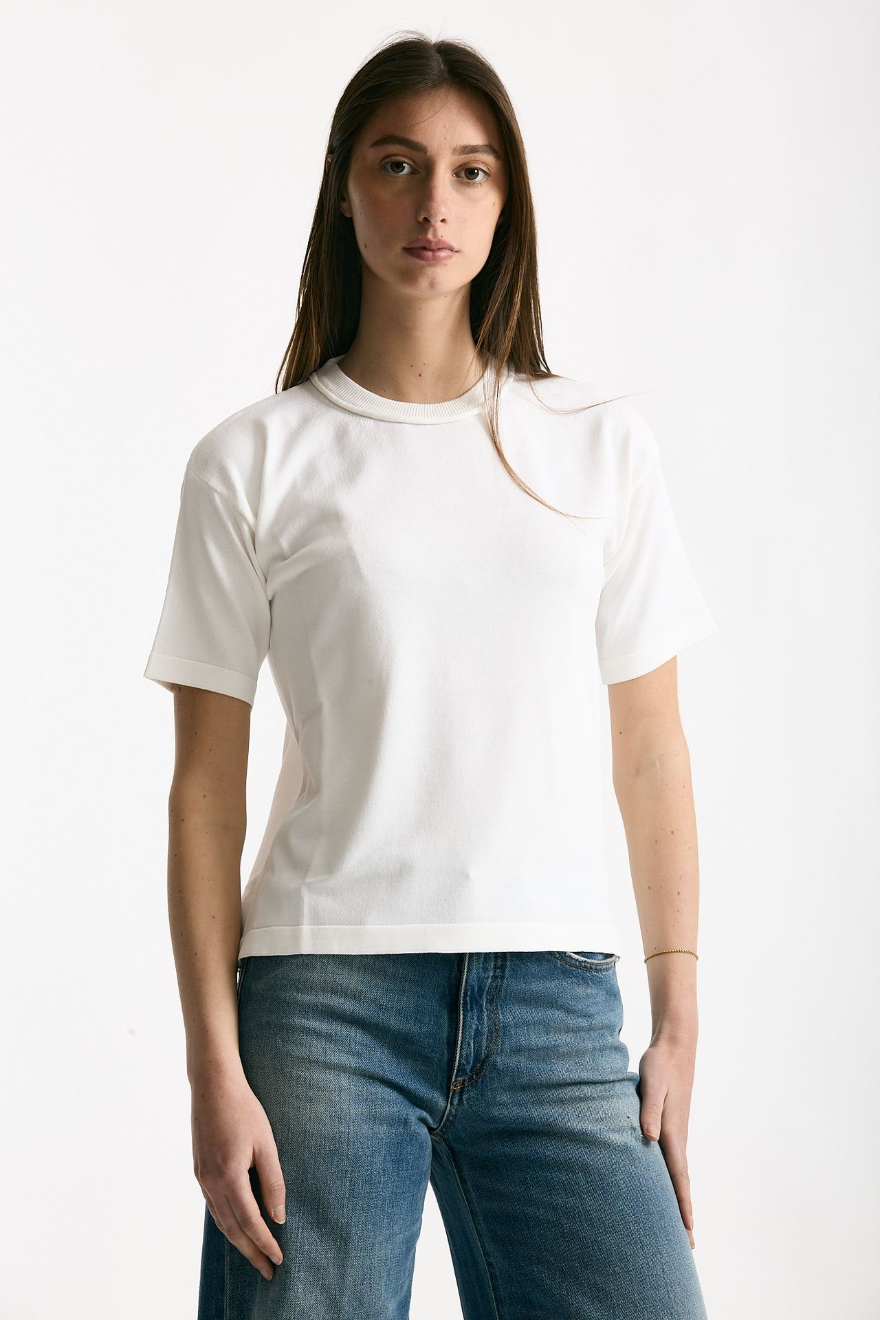 Maglia in viscosa bianco donna Daniele fiesoli - 4