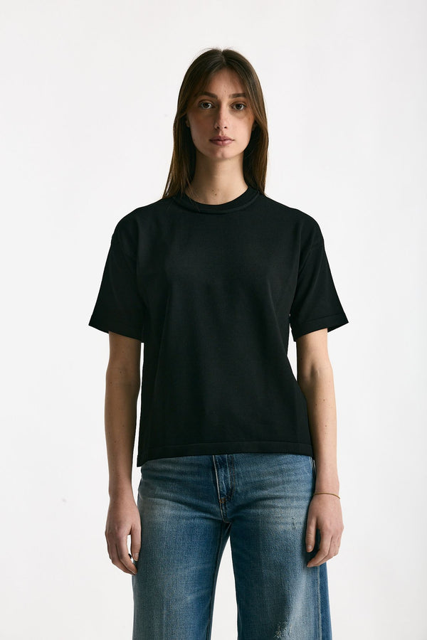 Maglia in viscosa nero donna Daniele fiesoli