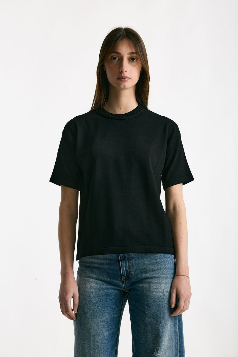 Maglia in viscosa nero donna Daniele fiesoli - 2