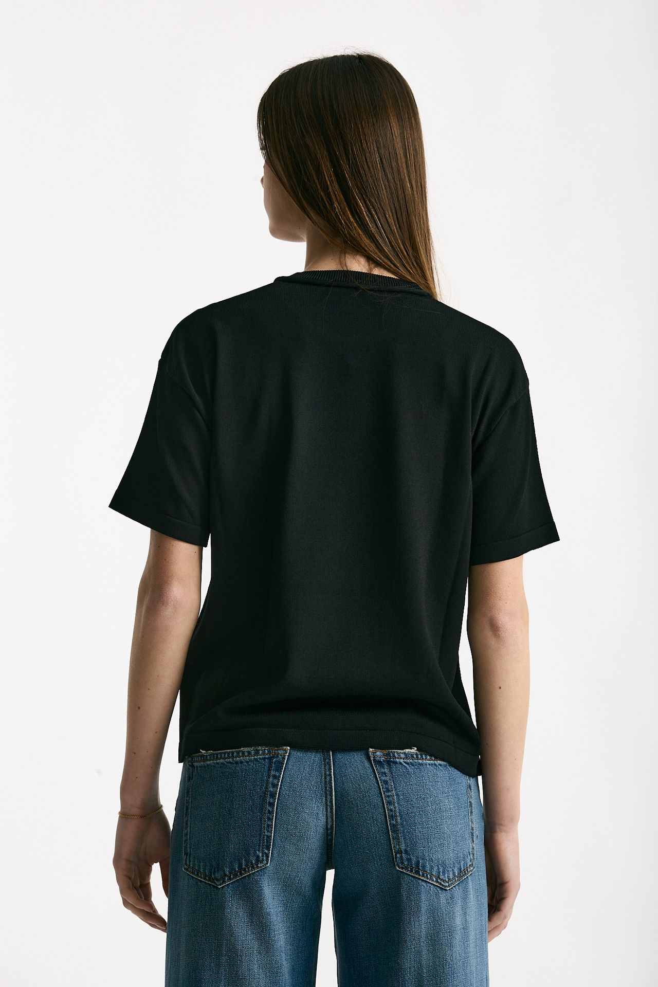 Maglia in viscosa nero donna Daniele fiesoli - 3