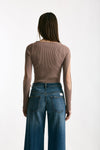 Maglia cut off nude donna Daniele fiesoli - 5