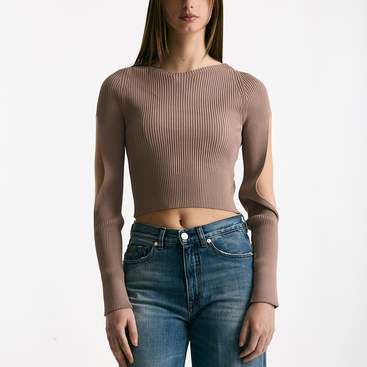 Maglia cut off nude donna Daniele fiesoli - 6