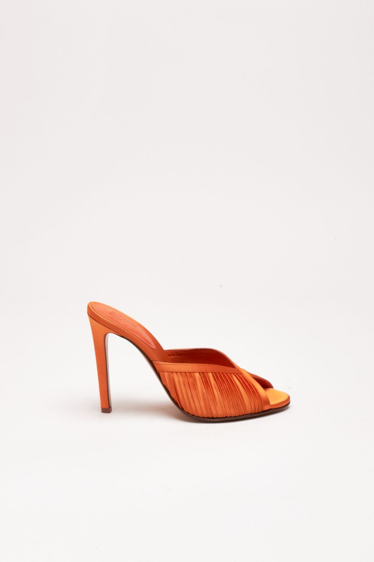 Décolleté NOEMIE SATIN in raso arancione donna Gia borghini - 1