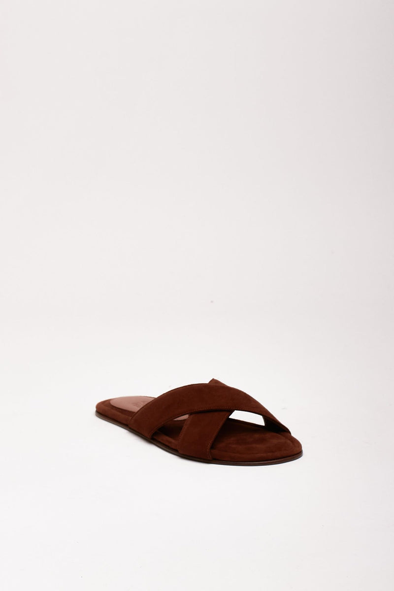 Ciabatte HINA in pelle marrone donna Gia borghini - 2