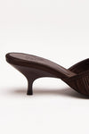 Sandalo basso MELANIE in raso marrone donna Gia borghini - 6