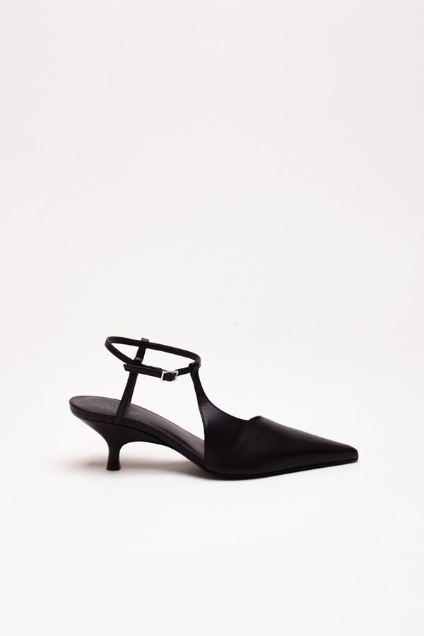 Sandalo CALLAS in pelle nero donna Gia borghini