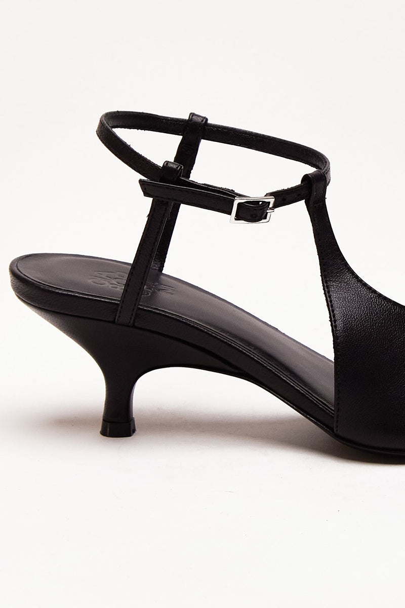 Sandalo CALLAS in pelle nero donna Gia borghini - 7