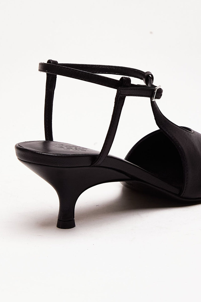 Sandalo CALLAS in pelle nero donna Gia borghini - 8