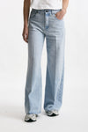 Jeans vita alta ampio Denim chiaro donna Grifoni - 2