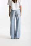 Jeans vita alta ampio Denim chiaro donna Grifoni - 4