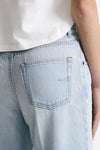 Jeans vita alta ampio Denim chiaro donna Grifoni - 7