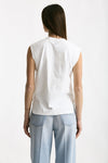Top basic girocollo bianco donna Grifoni - 3