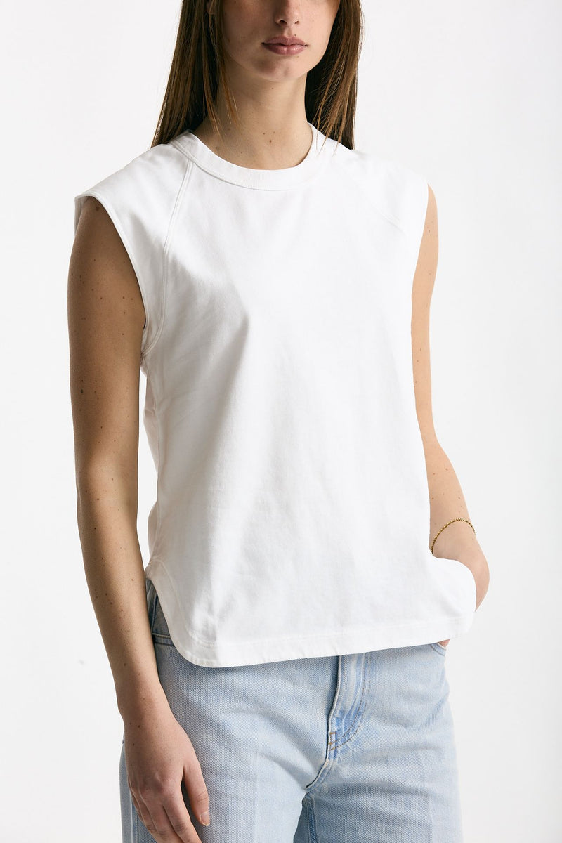 Top basic girocollo bianco donna Grifoni - 5