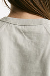 Top basic girocollo grigio lavato donna Grifoni - 4