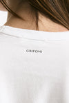 T-shirt basic bianco donna Grifoni - 4