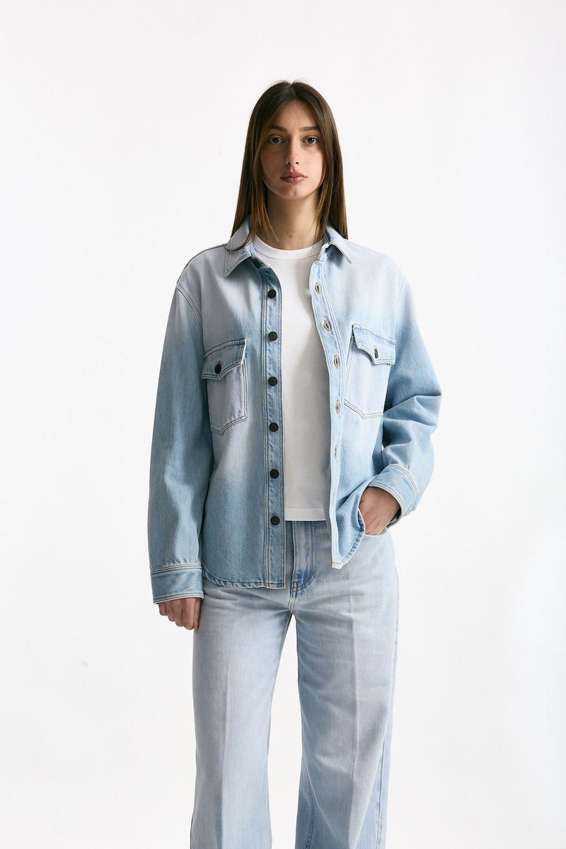 Camicia in denim denim chiaro donna Grifoni - 2
