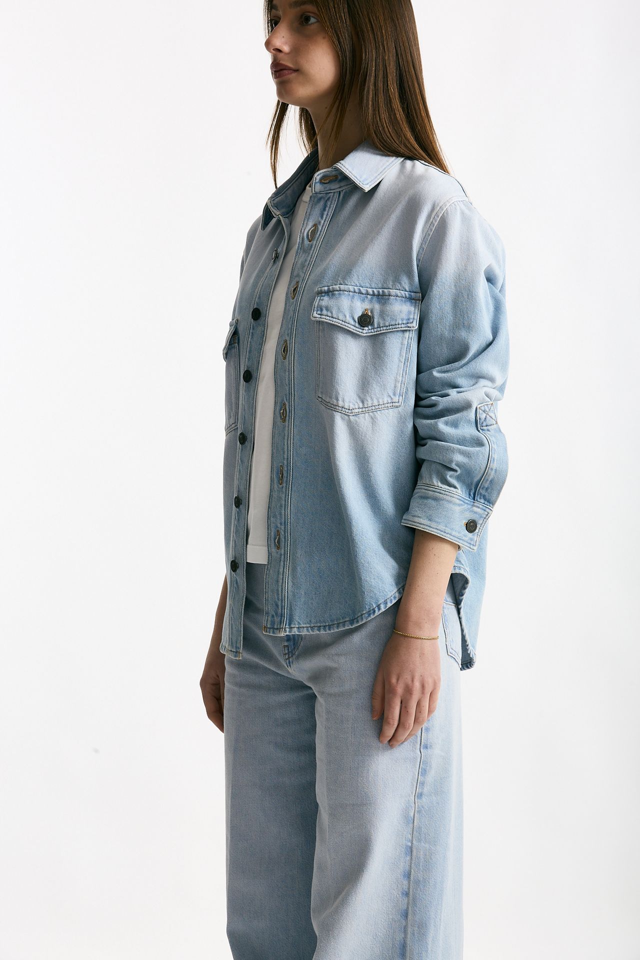 Camicia in denim denim chiaro donna Grifoni - 3