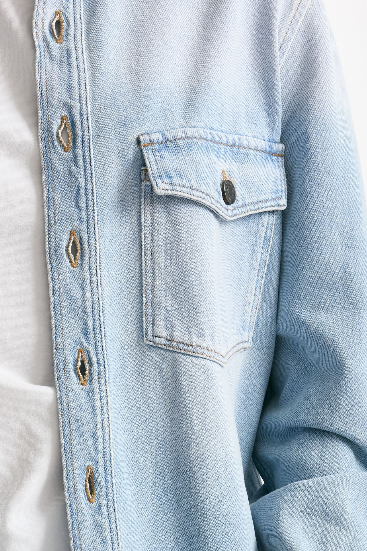 Camicia in denim denim chiaro donna Grifoni - 5