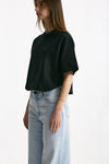 T-shirt crop nero donna Grifoni - 2