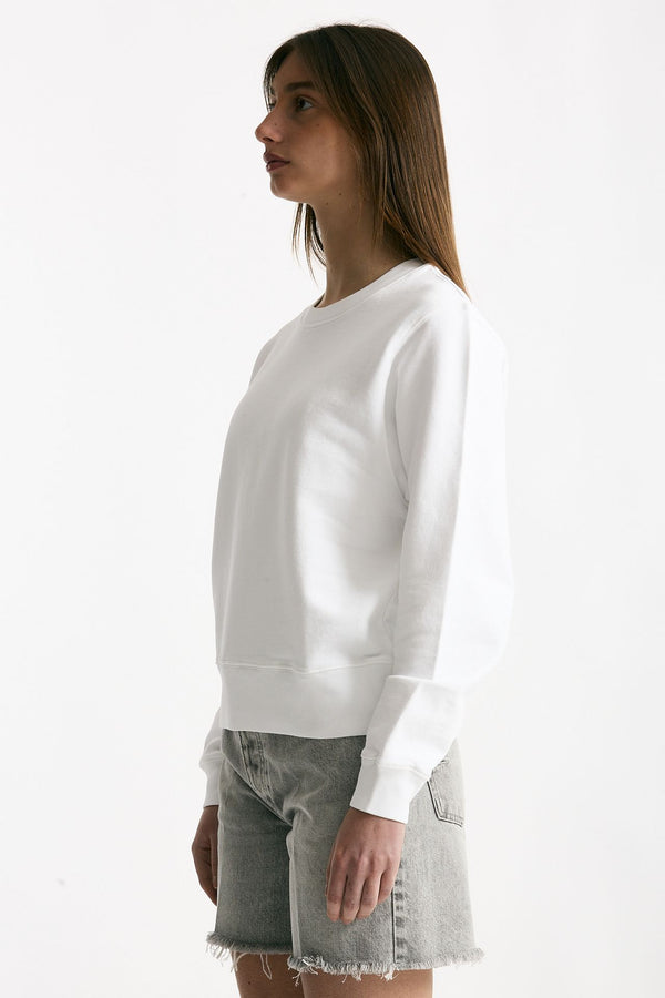 Felpa girocollo bianco donna Grifoni
