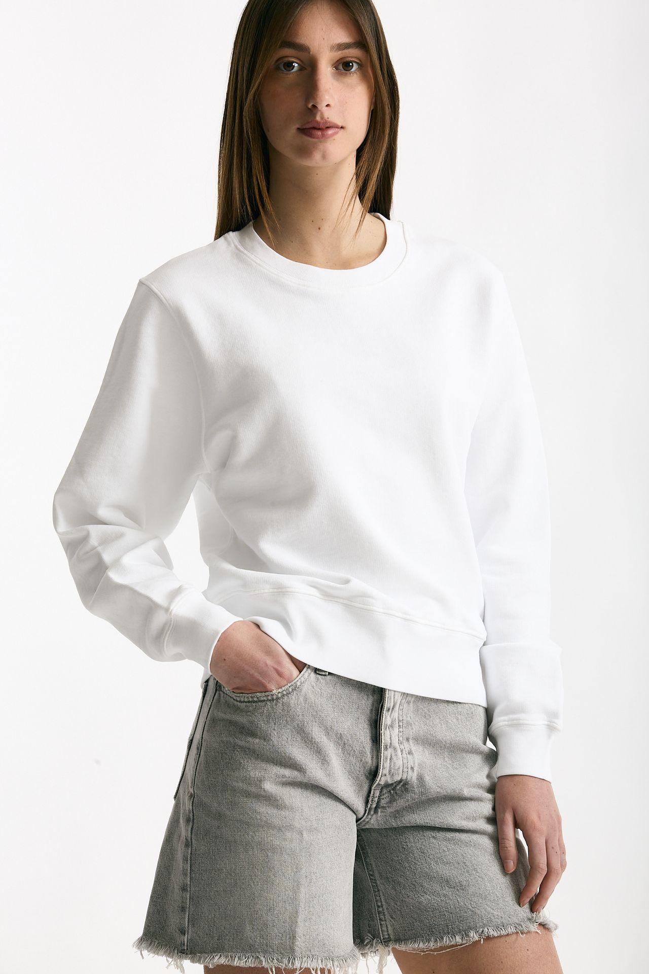 Felpa girocollo bianco donna Grifoni - 1