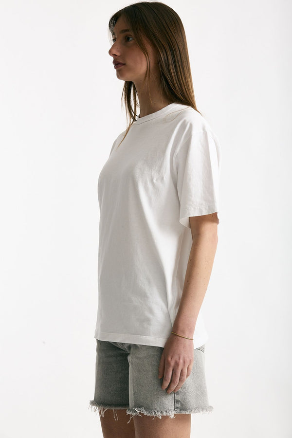 T-shirt over bianco donna Grifoni