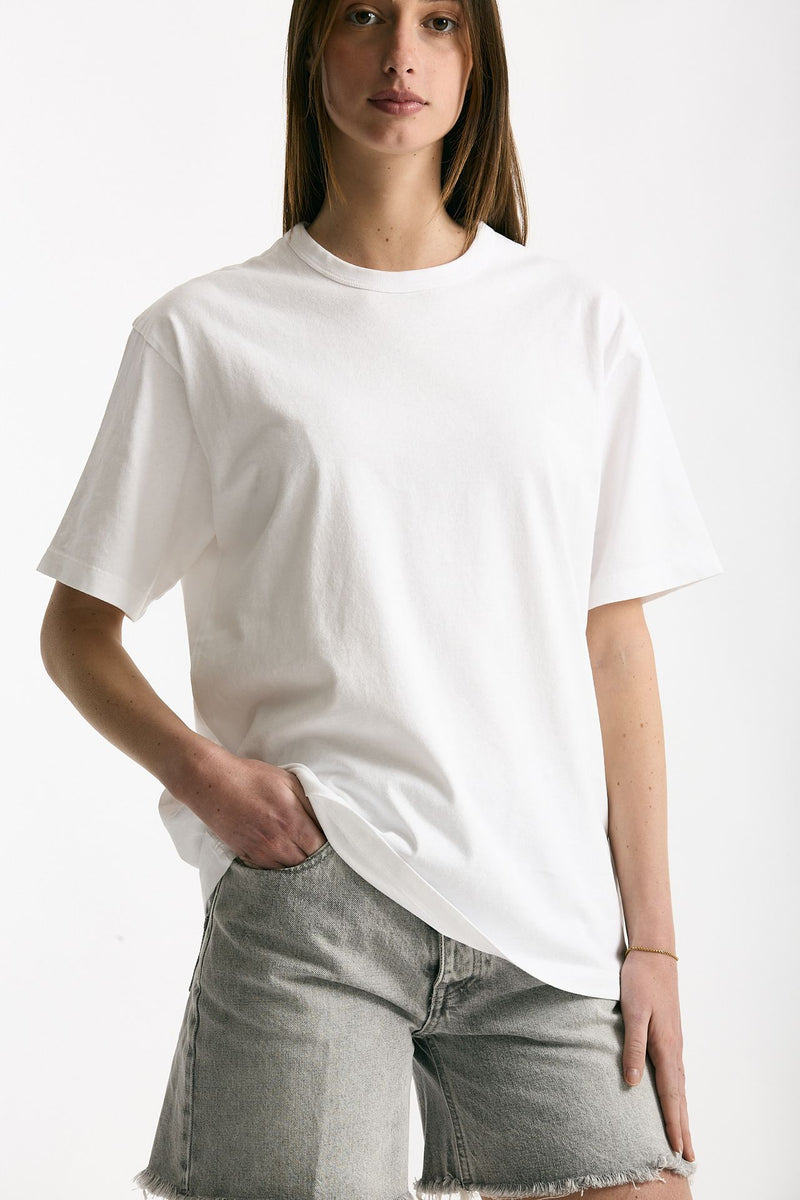 T-shirt over bianco donna Grifoni - 5