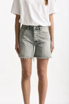 Short in denim grigio lavato donna Grifoni - 1