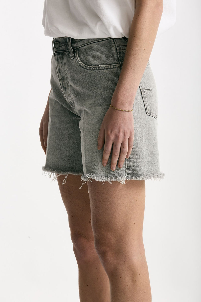 Short in denim grigio lavato donna Grifoni - 2